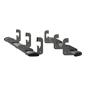 2014-2018 Chevrolet Silverado 1500 Crew Cab Regal 7 Oval Side Steps Black Textured Luverne Truck - 277088-401443