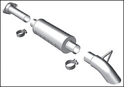 2004-2006 Jeep Wrangler Unlimited MagnaFlow Cat Back Exhaust System - 17121