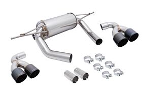 BMW M3 (F80) 15-19 / M4 (F82) 15-19 - Supremo Exhaust System - Black Chrome Tips by Megan Racing - MR-ABE-BF82-BC