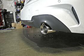 BMW 3-Series (G20 RWD) 2019+ Supremo Axle-Back Exhaust System (Black Chrome Tip) by Megan Racing - MR-ABE-BG20-BC