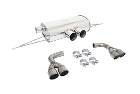 BMW X5M (F85) 2015+ / X6M (F16) 2014+ (Excludes Regular X5/X6) Supremo Exhaust - Raw Metal Tips by Megan Racing - MR-ABE-BX5M15-RM