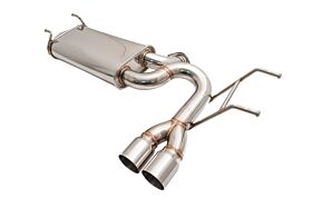Mazda MX-5 2016+ Axle-Back Exhaust System (V2 - Dual Tip) by Megan Racing - MR-ABE-MMX515-V2
