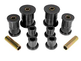 1984-1991 Jeep Cherokee Front Leaf Spring Eye/Shackle Bushing Kit Black Prothane - 1-1014-BL