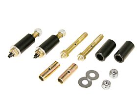 1975 Jeep CJ5 Greasable Spring/Shackle Bushing Kit Black Prothane - 1-1015-BL