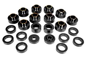 1981-1983 Jeep CJ5 Body Mount Kit Black Prothane - 1-104-BL