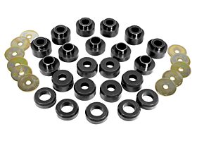 1997 Jeep TJ Sahara Body Mount Kit Black Prothane - 1-107-BL