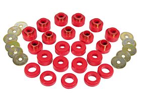 1997 Jeep TJ Sahara Body Mount Kit Red Prothane - 1-107