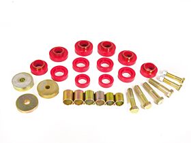 1975 Pontiac Firebird Body Mount Kit Red Prothane - 7-139