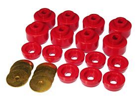 1999-2000 GMC Sierra 1500 Body And Cab Mount Bushing Kit Red Prothane - 7-141