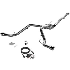 2014-2018 Chevrolet Silverado & GMC Sierra 1500 4.8/5.3L EC/SB, CC/SB Screamer Exhaust Cat Back Rear Split Exit Quick Time Performance - 410015
