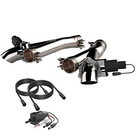 2012-2019 Jeep Grand Cherokee SRT 6.4L, 2018-2019 Jeep Grand Cherokee Trackhawk 6.2L, 2018-2019 Doddge Durango SRT 6.4L Aggressor Cutout Pipes Quick Time Performance - 527112
