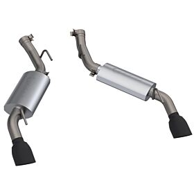 2016-2021 Chevrolet Camaro SS 6.2L AR3 Exhaust Dual Tip Axle Back Black Tips Quick Time Performance - 600116B