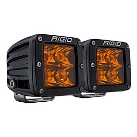 D-Series Spot with Amber PRO Lens Pair Auxiliary LED Light by Rigid Industries - 20252