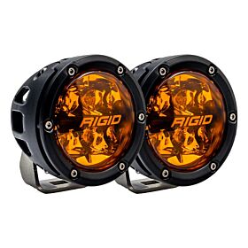 360-Series 4 Inch Spot with Amber PRO Lens Pair Auxiliary LED Light by Rigid Industries - 36123