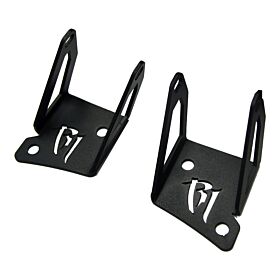 2007-2017 Jeep Wrangler JK D-Series Pro A-Pillar Mount D-Series Pro Mounting Brackets (LED Lighting) by Rigid Industries - 40331