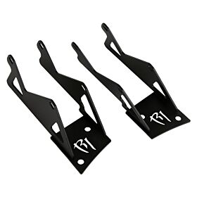 2007-2017 Jeep Wrangler JK Dual D-Series Pro A-Pillar Mount D-Series Pro Mounting Brackets (LED Lighting) by Rigid Industries - 40335