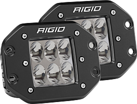 Driving Flush Mount Pair D-Series Pro Auxiliary LED Light by Rigid Industries - 512313