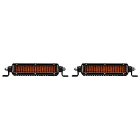 SR-Series SAE 6 Inch with Amber PRO Lens Pair Auxiliary LED Light by Rigid Industries - 906705