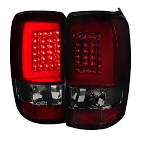 2000-2006 Chevrolet Tahoe Red/Smoke LED-Bar Tail Lights  - LT-DEN00RGLED-G2-TM