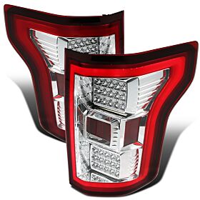 2015-2017 Ford F-150 Red LED Tail Lights  - LT-F15015RLED-TM