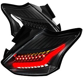 2015-2017 Ford Focus 5DR Hatchback Black LED Tail Lights  - LT-FOC155JMLED-TM