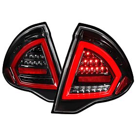 2010-2012 Ford Fusion Gloss Black LED Tail Lights  - LT-FUS10BKLED-TM