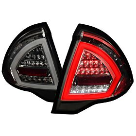 2010-2012 Ford Fusion Smoke LED Tail Lights  - LT-FUS10GLED-TM