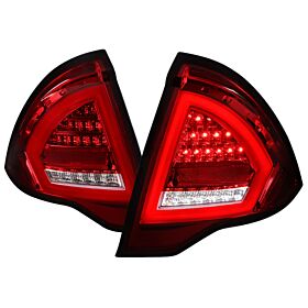 2010-2012 Ford Fusion Red/Clear LED Tail Lights  - LT-FUS10RLED-TM