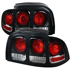 1994-1998 Ford Mustang Black Tail Lights  - LT-MST94JM-APC