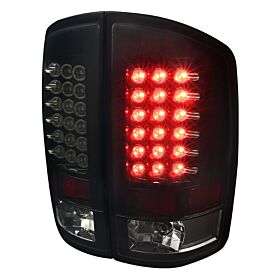 2007-2008 Dodge Ram 1500/2500/3500 Smoke LED Tail Lights  - LT-RAM07BBLED-TM