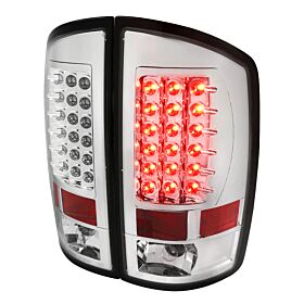 2007-2008 Dodge Ram 1500/2500/3500 Chrome LED Tail Lights  - LT-RAM07CLED-TM