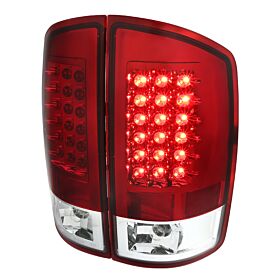 2007-2008 Dodge Ram 1500/2500/3500 Red LED Tail Lights  - LT-RAM07RLED-TM