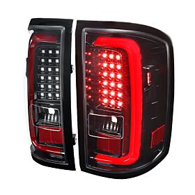 2014-2016 GMC Sierra 1500 LED Tail Lights  - LT-SIE14BKLED-TM