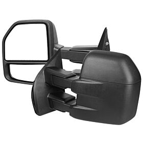 2015-2017 Ford F-150 Textured Black Manual Towing Mirrors - RMX-F15015F3-M-FS