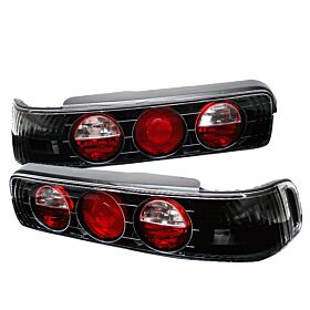 1990-1993 Acura Integra 2DR Black Euro Style Tail Lights - 111-AI90-BK