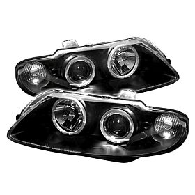 2004-2006 Pontiac GTO Black Halo Projector Headlights - 444-PGTO04-HL-BK