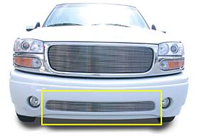 Yukon/Denali Bumper Grille Insert 01-06 GMC Yukon Denali 02-05 Sierra Aluminum Polished Billet Series T-REX Grilles - 25179
