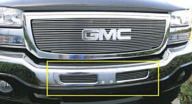 Sierra Bumper Grille Insert 03-06 GMC Sierra Aluminum Polished 2 Piece Billet Series T-REX Grilles - 25201