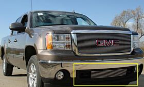 Sierra Bumper Grille Insert 07-13 GMC Sierra Aluminum Polished Billet Series T-REX Grilles - 25205