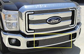 Super Duty Bumper Grille Insert 11-16 Ford Super Duty Aluminum Polished Billet Series T-REX Grilles - 25546