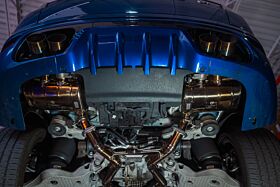 2013-2022 Range Rover SVR 5.0L, Full Exhaust System, Grade 5 Titanium Titanium 4.0 Inch Outlet Tips by Valvetronic Designs - RR.SVR.VSES.TI
