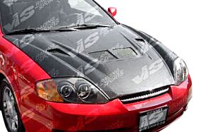 2003-2006 Hyundai Tiburon EVO Carbon Fiber Hood by ViS Racing - VIS-03HYTIB2DEV-010C