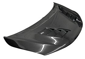 2015-2017 Honda Fit 4DR Terminator Style Carbon Fiber Hood by ViS Racing - 15HDFIT4DTM-010C