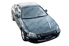 1993-1997 Honda Del Sol Invader Carbon Fiber Hood by ViS Racing - VIS-93HDDEL2DVS-010C