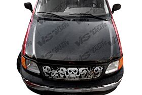 1997-2003 Ford F-150 F150 Cobra R Style Carbon Fiber Hood - VIS-97FDEXP4DCR-010C