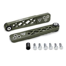 2002-2006 Acura RSX Base/Type-S VooDoo13 Rear Lower Control Arms Hard Anodize Green - LOAC-0300HG