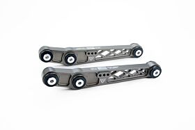 1989-1991 Honda CRX VooDoo13 Rear Lower Control Arms Gunmetal Hard Anodize Clear - LOHN-0200HC