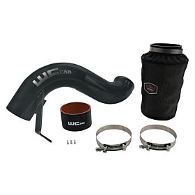 WCFab 2007.5-2018 6.7 Cummins 4 Inch Intake Kit Red Two Stage Powder Coating - WCF100863-RED - Wehrli Custom Fabrication