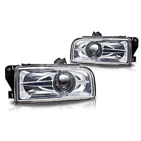 1992-1998 BMW M3 E36 Clear Halo Projector Fog Lights - CFWJ-0078-C