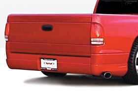 1997-2003 Dodge Dakota 4DR Club Cab W-Type Rear QTR Flares 2PC by Wings West - 890418L-890418R
